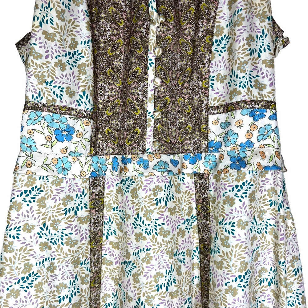 MARC BY MARC JACOBS Silk Paisley Cottagecore Floral Dress Size Small - Picture 5 of 9